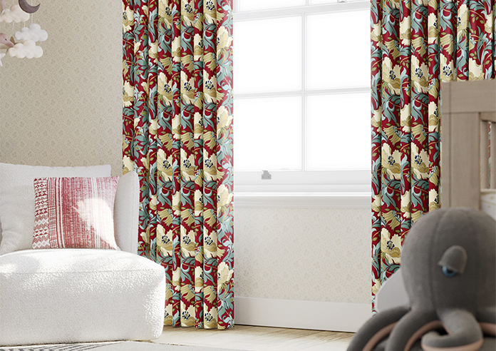 Art Deco, Cherry - Made to Measure Curtains - Image 5